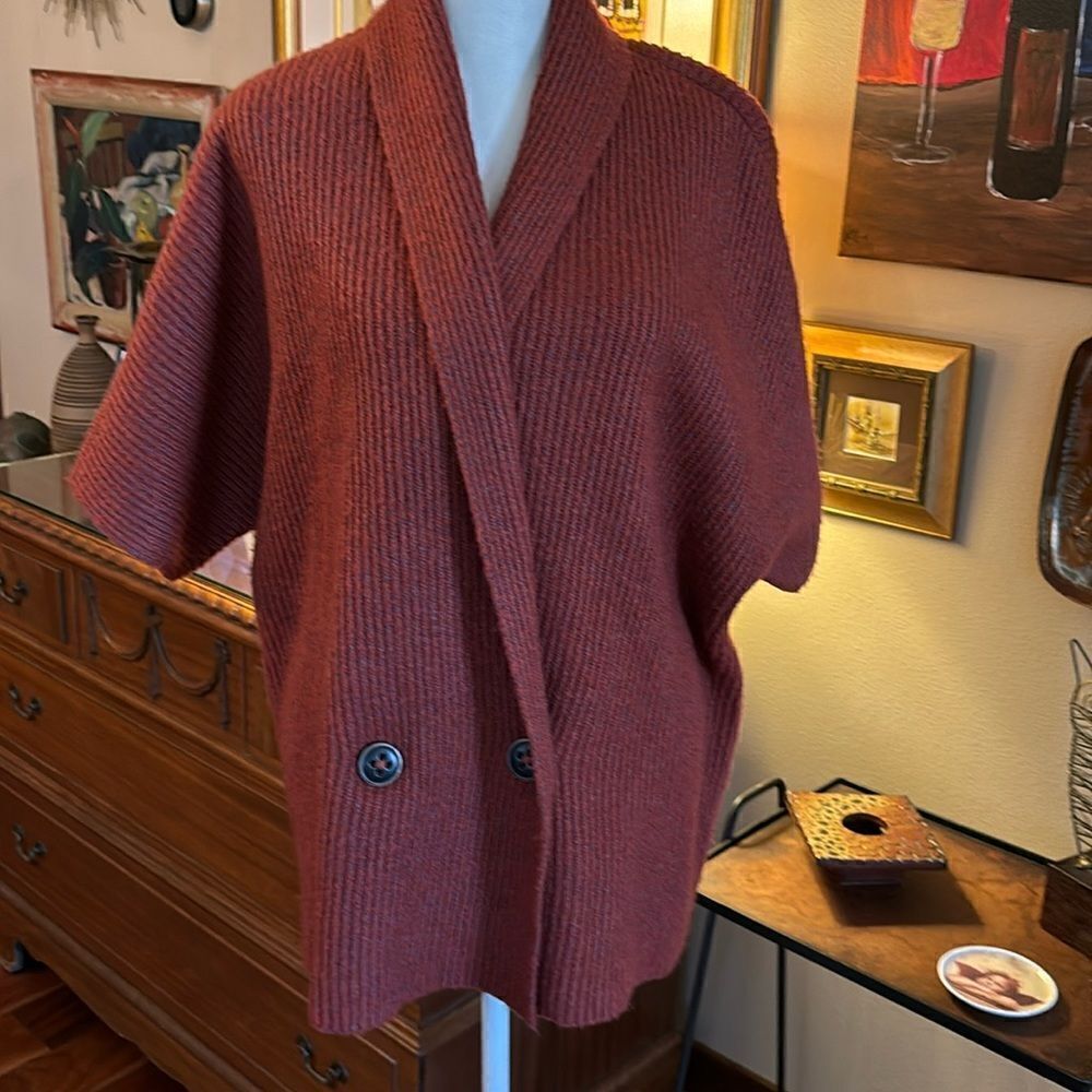 CAbi 3162 Love, Carol Collection Rosewood Two-Button Sweater - Small